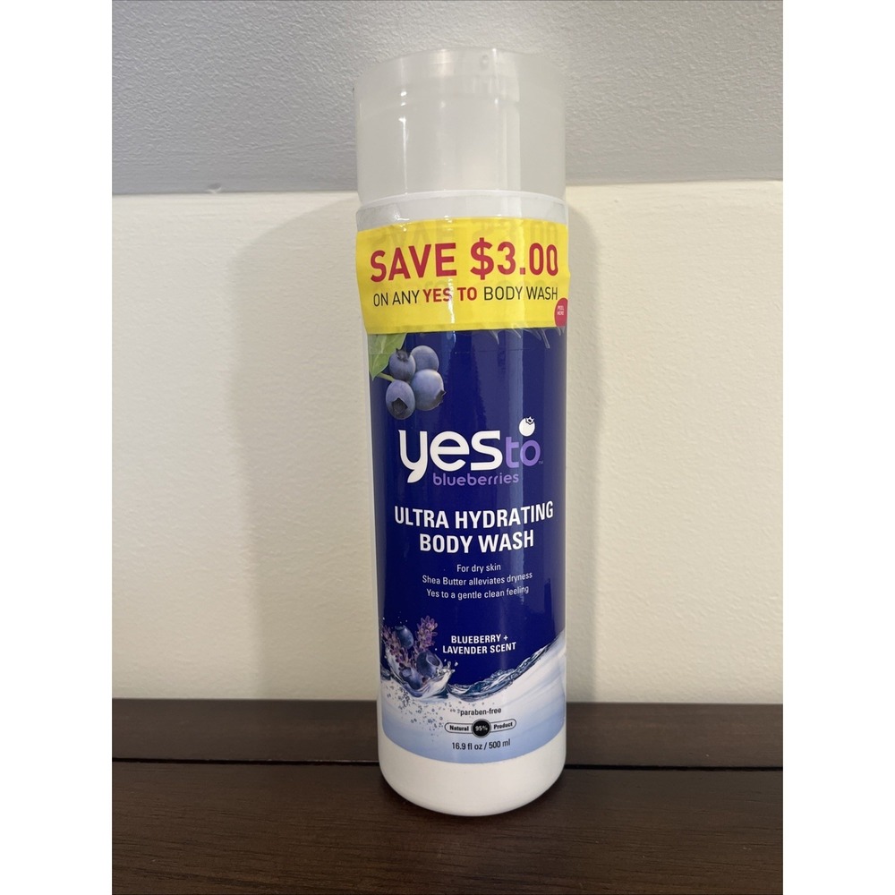 YES‎ TO Blueberries Ultra Hydrating  Body Wash 16.9 Fl Oz HTF Discontinued